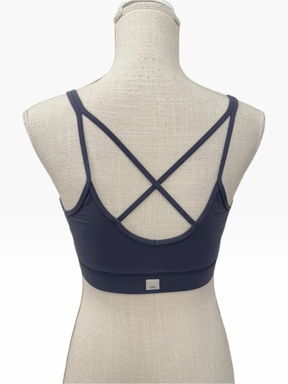 Vuori Mindset Slate Blue Strappy Crossback Sports Bra Size M